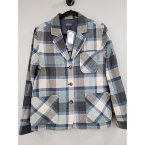 NEW $249 Pendleton 100% Virgin Wool Shacket Plaid 49er Chore Jacket Cottagecore